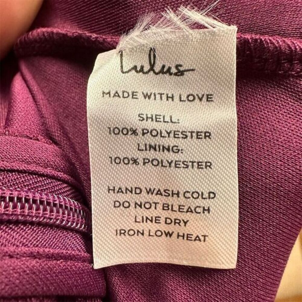 NWOT Lulus Women's Remarkable Arrival Plum Purple‎ Sleeveless Maxi Dress Size L - Picture 10 of 10